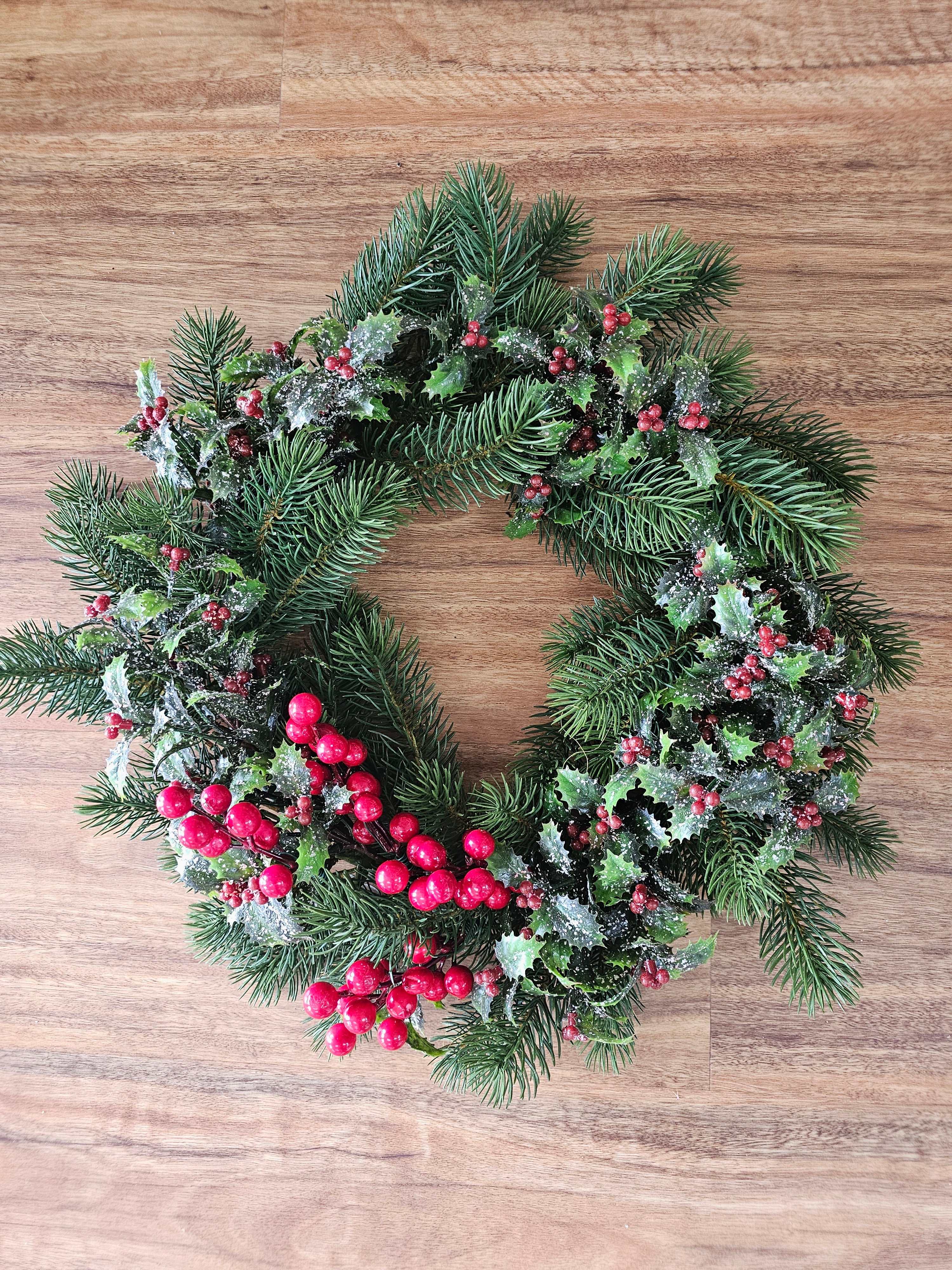 Red Christmas Wreath