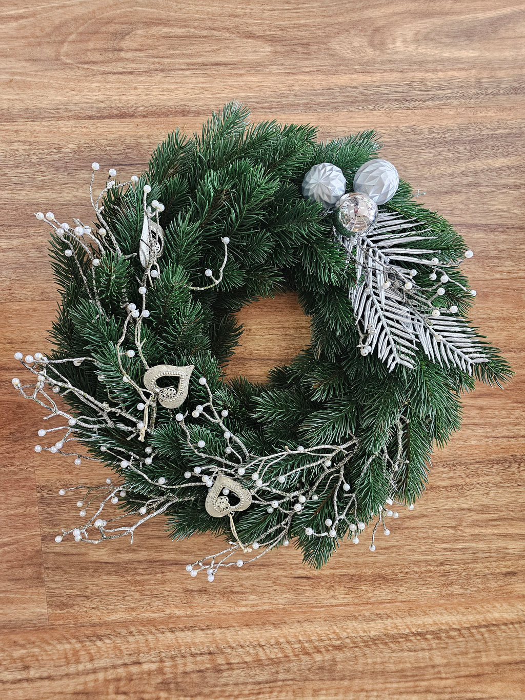 Silver Christmas Wreath