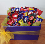Bendigo Florist - Virginia Mary also stock & deliver a variety of gift ideas. Just like this one  that is a box filled with mini chocolate bars , we call it chocoholics delight!