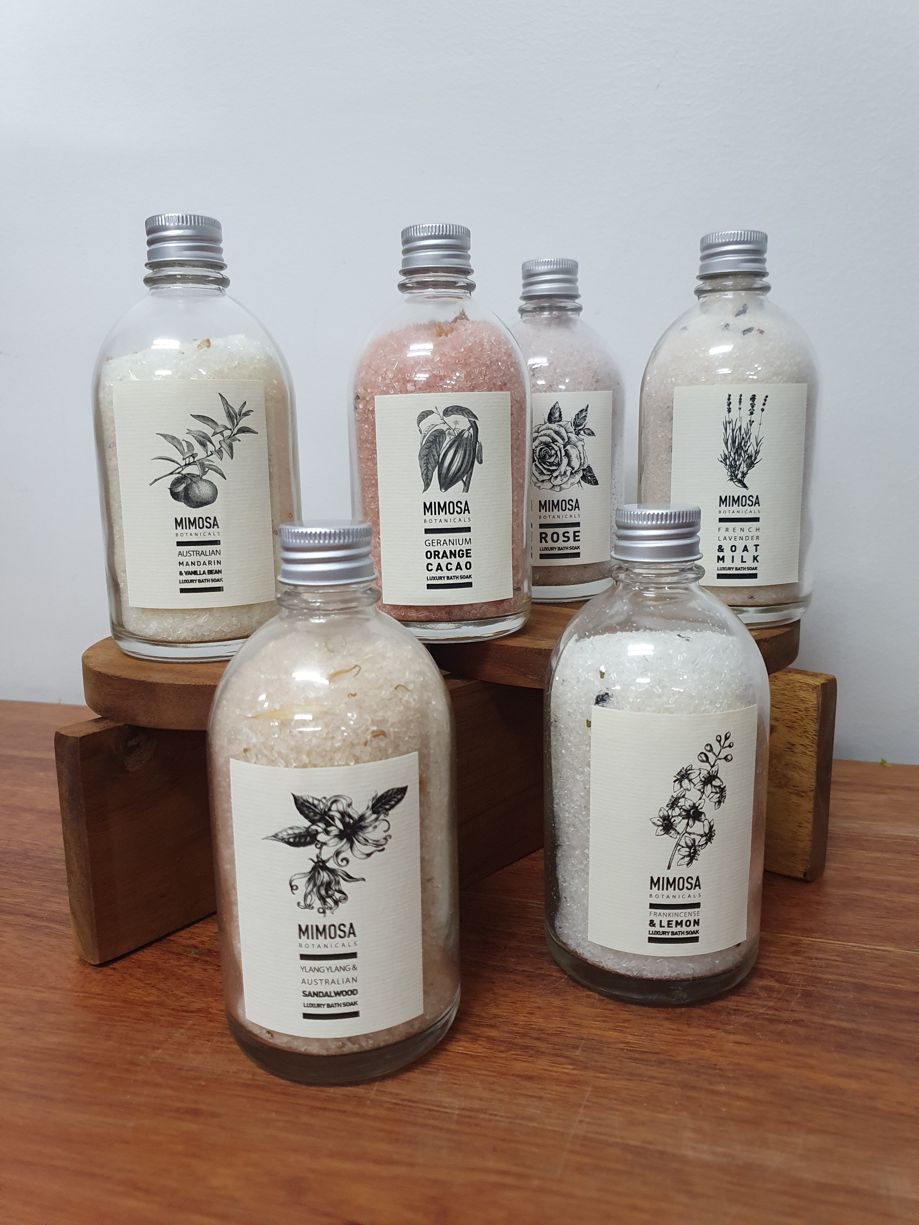 Bath Bottles-Mimosa Botanicals Bath Soak